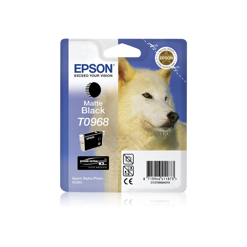Epson Husky Cartucho T0968 negro mate Epson Husky Cartucho T0968 negro mate