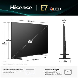 Hisense 85E77Q 2,16 m (85") 4K Ultra HD Smart TV Wifi Negro