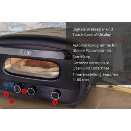 Unold 68805 pizza maker oven 1 pizza(s) 1700 W Black