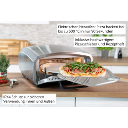 Unold Pizzaofen Enzo 68916 pizza maker oven 1 pizza(s) 2100 W Stainless steel