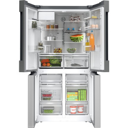 Bosch Serie 6 KFI96APEA side-by-side refrigerator Freestanding 574 L E Brushed steel
