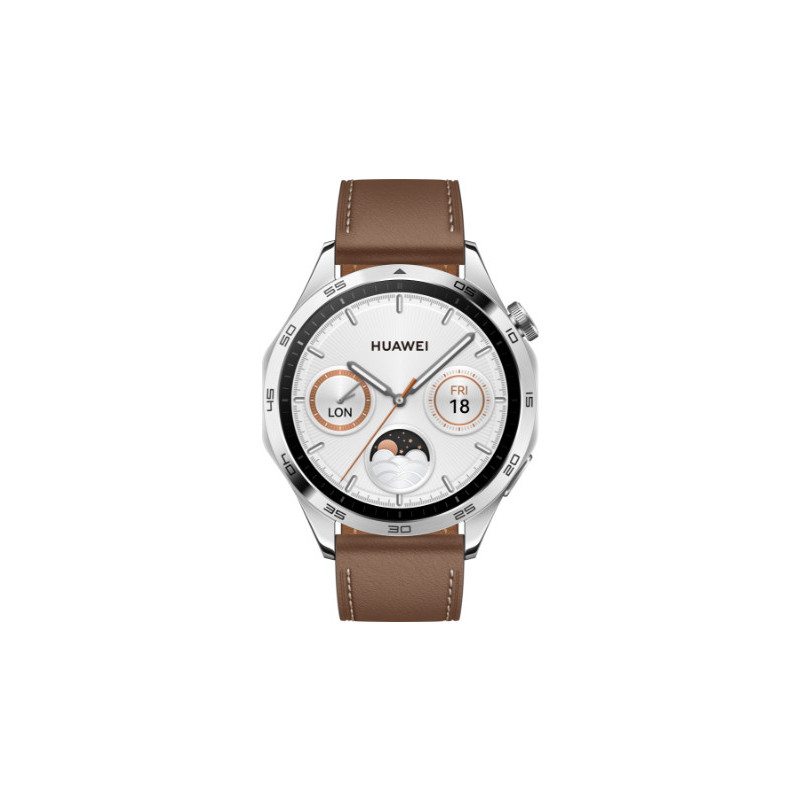 Huawei WATCH 4 1.43" AMOLED 46 mm Digital 466 x 466 pixels Touchscreen Stainless steel GPS (satellite)