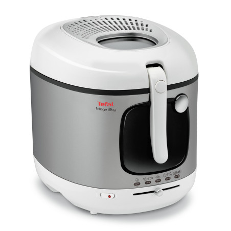 Tefal FR4800 Sencillo Independiente 2100 W Freidora Acero inoxidable, Blanco