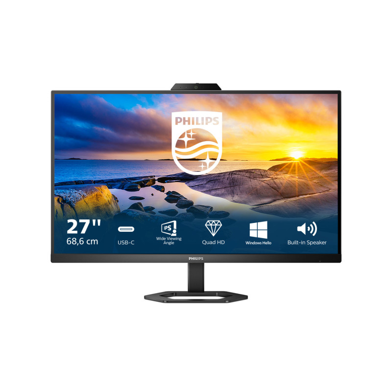Philips 5000 series 27E1N5600HE 00 écran plat de PC 68,6 cm (27") 2560 x 1440 pixels Quad HD LCD Noir Philips 5000 series 27E1N5600HE 00 écran plat de PC 68,6 cm (27") 2560 x 1440 pixels Quad HD LCD Noir