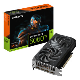 GIGABYTE GeForce RTX 5060 Ti WINDFORCE MAX OC 16G Scheda Grafica – 16 GB GDDR7, 128 bit, PCI-E 5.0, 2587 MHz Frequenza del