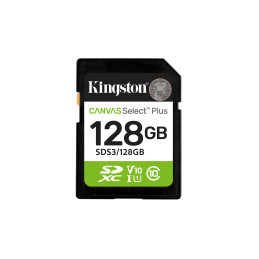 Kingston Technology 128 GB SDXC Canvas Select Plus Gen3 150 MB s C10 UHS-I U1 V10