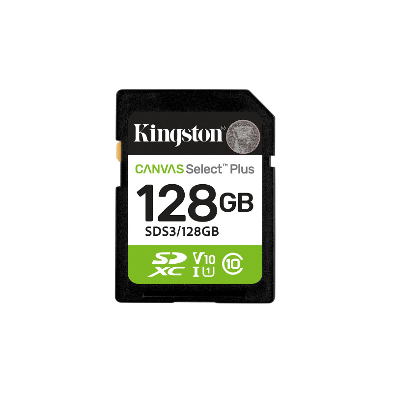 Kingston Technology Canvas Select Plus Gen3 128 GB SD UHS-I Class 10