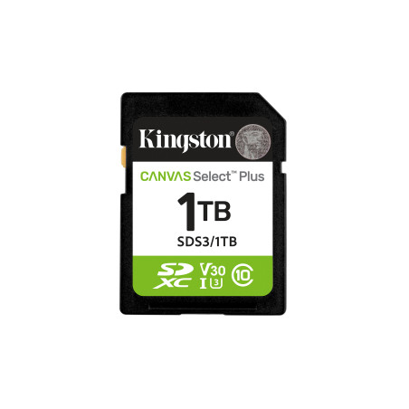 Kingston Technology Canvas Select Plus Gen3 1 TB SD UHS-I Class 10