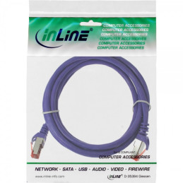 InLine 4043718036417 networking cable Purple 11.8" (0.3 m) Cat6 S FTP (S-STP)
