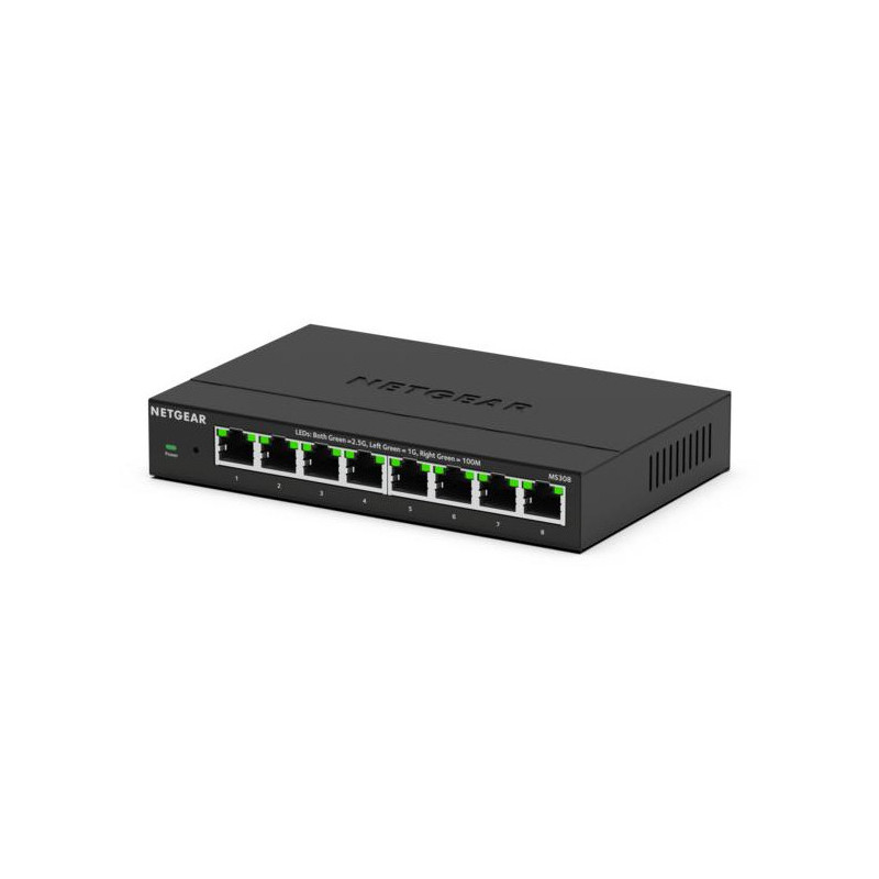 NETGEAR MS308E No administrado 2.5G Ethernet (100 1000 2500) Negro