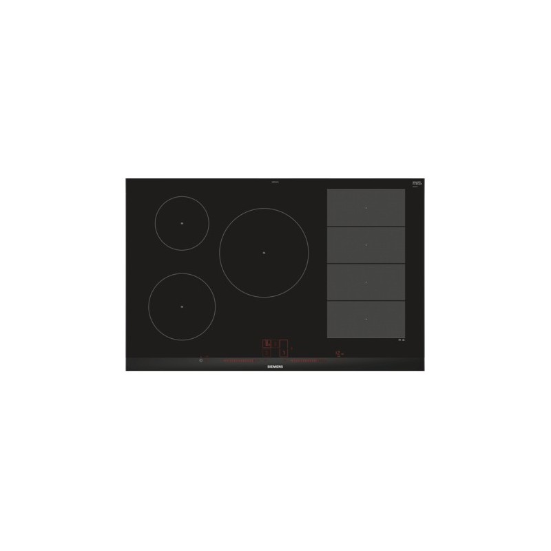 Siemens EX875LVC1E hobs Negro, Acero inoxidable Integrado Con placa de inducción 5 zona(s)