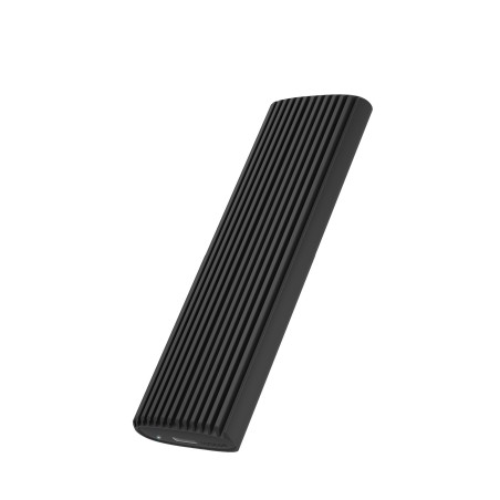 ICY BOX IB-1808MCT-CU31 Caja externa para unidad de estado sólido (SSD) Negro M.2