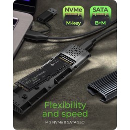 ICY BOX IB-1808MCT-CU31 Box esterno SSD Nero M.2