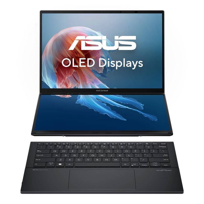 ASUS Zenbook Duo UX8406CA-PZ195X Intel Core Ultra 9 285H Hybrid (2-in-1) 14" Touchscreen 3K 32 GB LPDDR5x-SDRAM 2 TB SSD Wi-Fi ASUS Zenbook Duo UX8406CA-PZ195X Intel Core Ultra 9 285H Hybrid (2-in-1) 14" Touchscreen 3K 32 GB LPDDR5x-SDRAM 2 TB SSD Wi-Fi