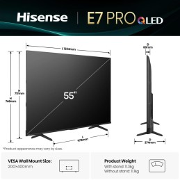 Hisense QLED Smart TV 55E77Q PRO ČR