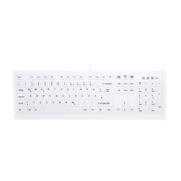 CHERRY AK-C8100F-UVS-W GE clavier Médical USB QWERTZ Allemand Blanc