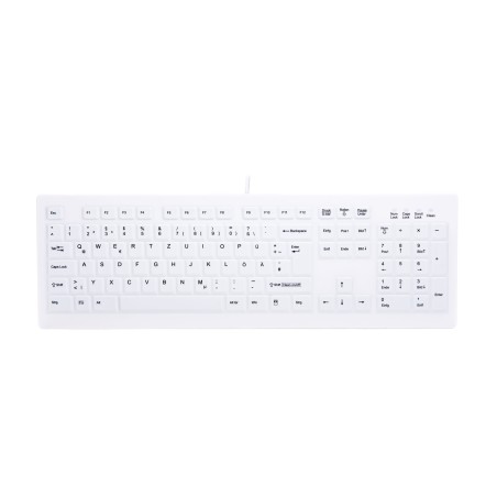 CHERRY AK-C8100F-UVS-W GE clavier Médical USB QWERTZ Allemand Blanc