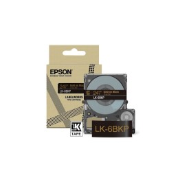 Epson LK-6BKP Schwarz, Gold