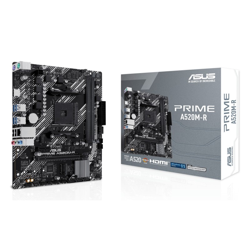 ASUS PRIME A520M-R AMD A520 Socket AM4 micro ATX ASUS PRIME A520M-R AMD A520 Socket AM4 micro ATX
