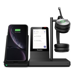 Yealink WH66 Dual Teams Persönliches Audio-Konferenzsystem Kabellos Kopfband Büro Callcenter USB Typ-A Bluetooth Ladestation