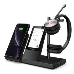 Yealink WH66 Dual Teams Persönliches Audio-Konferenzsystem Kabellos Kopfband Büro Callcenter USB Typ-A Bluetooth Ladestation