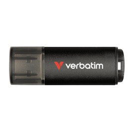 Verbatim V200 Metal USB Drive 64GB USB-Stick USB Typ-A 3.2 Gen 1 (3.1 Gen 1) Schwarz