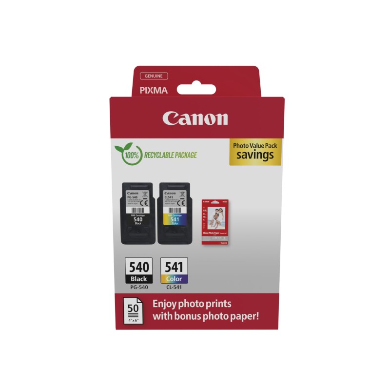 Canon PG-540 CL-541 Photo Value Pack Canon PG-540 CL-541 Photo Value Pack