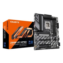 GIGABYTE Carte mère Z890 UD WIFI6E - Prend en charge les processeurs Intel Core Ultra (Série 2), VRM à 12+1+2 phases, jusqu'à