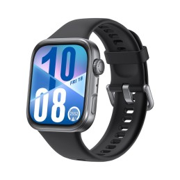 Huawei WATCH FIT 4, cassa in alluminio e cinturino nero. Fino a 10 giorni di autonomia e compatibile con iOS e Android