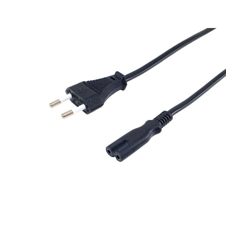 Equip 112161 cavo di alimentazione Nero 3 m 2 pin Accoppiatore C7