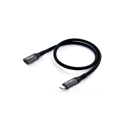 Equip 128371 Cavo di prolunga USB 3.2 Gen 2 da C a C, M F, 1,0 m, 4K 60Hz, 10Gbps, nero