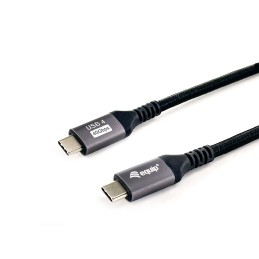 Equip USB 4 Gen 3 C zu C Kabel, M M, 2,0 m, PD3.1 240W, 8K 60Hz, 40 Gbps, Schwarz Equip USB 4 Gen 3 C zu C Kabel, M M, 2,0 m, PD3.1 240W, 8K 60Hz, 40 Gbps, Schwarz