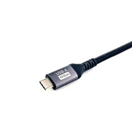 Equip USB 4 Gen 3 C zu C Kabel, M M, 2,0 m, PD3.1 240W, 8K 60Hz, 40 Gbps, Schwarz Equip USB 4 Gen 3 C zu C Kabel, M M, 2,0 m, PD3.1 240W, 8K 60Hz, 40 Gbps, Schwarz