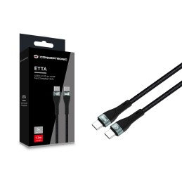 Conceptronic ETTA01B12 USB cable USB 2.0 47.2" (1.2 m) USB C Black
