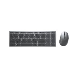DELL KM7120W keyboard Mouse included Office RF Wireless + Bluetooth QWERTY UK English Gray, Titanium