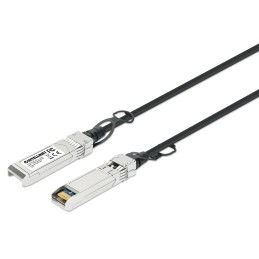 Intellinet 508445 InfiniBand Glasfaserkabel 3 m SFP+ Schwarz, Silber