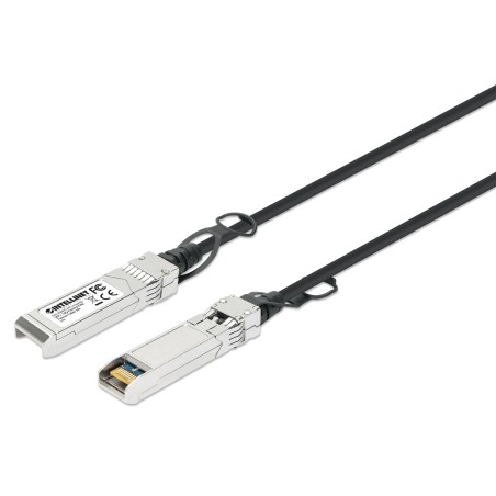 Intellinet 508445 cavo InfiniBand e in fibra ottica 3 m SFP+ Nero, Argento