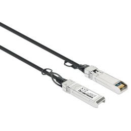 Intellinet 508445 InfiniBand Glasfaserkabel 3 m SFP+ Schwarz, Silber