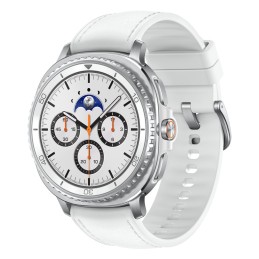 Samsung Galaxy Watch 8 Classic 1.3" AMOLED 46 mm Digital 438 x 438 pixels Touchscreen 4G Silver Wi-Fi GPS (satellite)