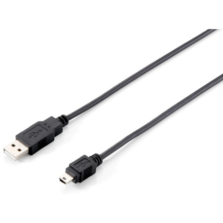 Equip 128521 USB cable USB 2.0 70.9" (1.8 m) USB A Mini-USB B Black