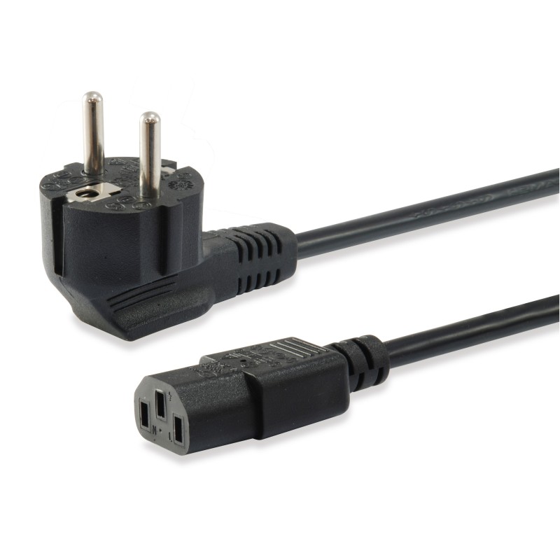 Equip Hochwertiges Netzkabel, C13 auf Schuko, 1.8m