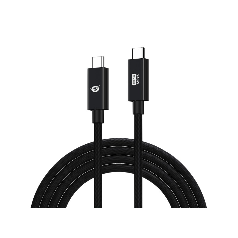 Conceptronic ETTA04B20 USB cable USB4 Gen 3x2 78.7" (2 m) USB C Black Conceptronic ETTA04B20 USB cable USB4 Gen 3x2 78.7" (2 m) USB C Black