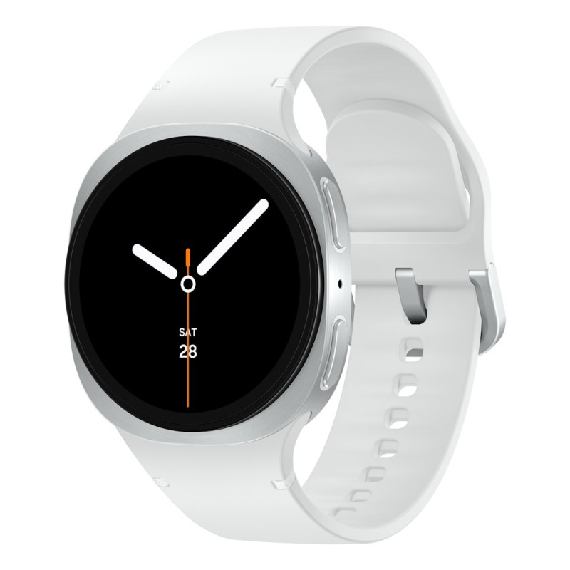 Samsung Galaxy Watch 8 1.3" AMOLED 40 mm Digital 438 x 438 pixels Touchscreen Silver Wi-Fi GPS (satellite)