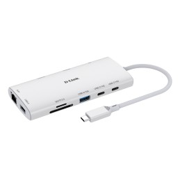 D-Link DUP-A01 hub de interfaz USB 3.2 Gen 1 (3.1 Gen 1) Type-C 10000 Mbit s Blanco