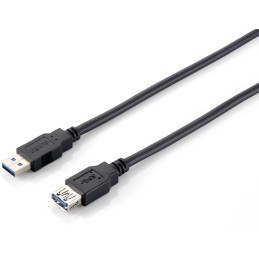 Equip 128399 Cavo di prolunga USB 3.0, da A M ad A F, 3,0 m, 5Gbps, nero