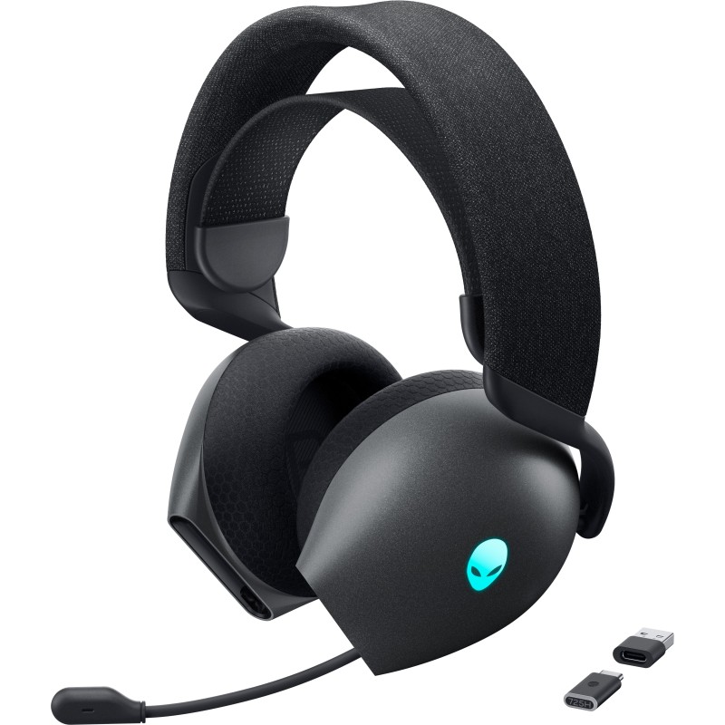 Alienware AW725H Auriculares Inalámbrico y alámbrico Diadema Juego USB Tipo C Bluetooth Negro