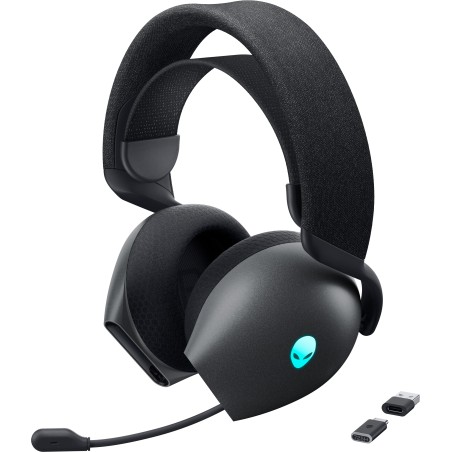 Alienware AW725H Auricolare Con cavo e senza cavo A Padiglione Gaming USB tipo-C Bluetooth Nero