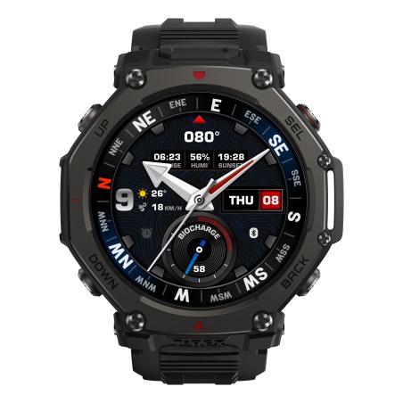 Amazfit T-Rex 3 Pro 3,81 cm (1.5") AMOLED 48 mm Digital Pantalla táctil Negro GPS (satélite)
