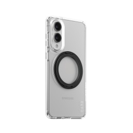 PanzerGlass CARE by ® Feature Case Transparent w. Black Kickstand & Qi Compatible Samsung S25 Edge mobile phone case Cover