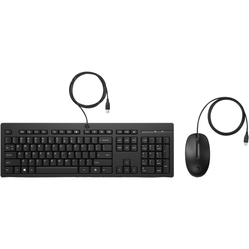 HP Combo de teclado y ratón con cable 225 HP Combo de teclado y ratón con cable 225